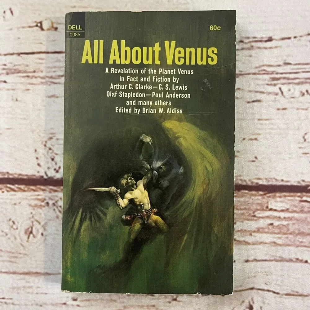 ALL ABOUT VENUS, Brian W. Aldiss Editor, Vintage 1968 Paperback SF Anthology‎